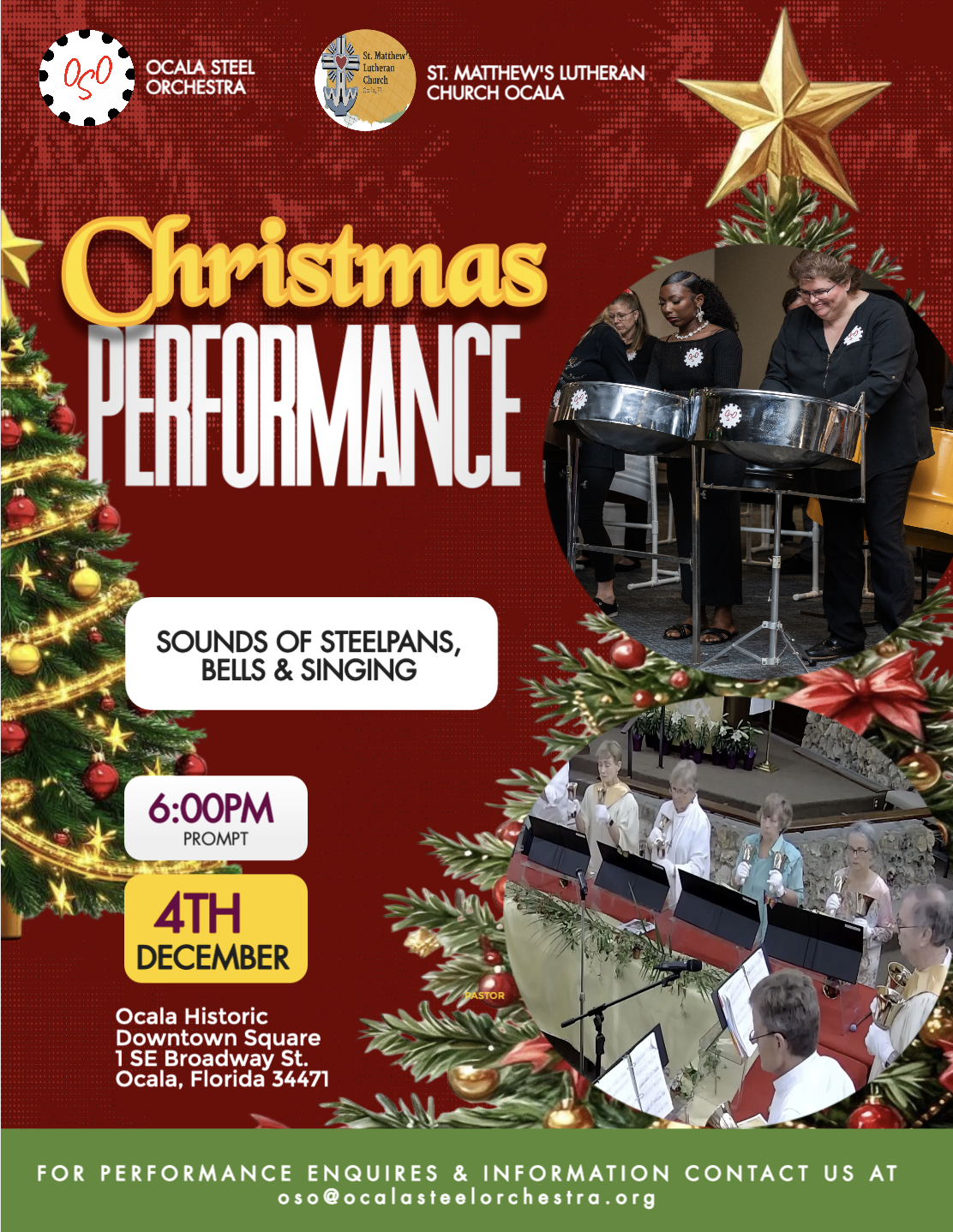 Christmas Performance Flyer